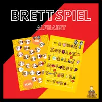 Vorschau - Spiele - Deutsches Alphabet - Brettspiel A4 zum Deutsch lernen mit Audio - Deckblatt