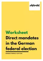 Vista previa - Hojas de trabajo - Direct Mandates In The German Federal Election - hoja de trabajo - Portada