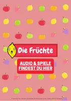 Vorschau - Spiele - Die Früchte + gern üben - Brettspiel A4 zum Deutsch lernen mit Audio - Seite 2