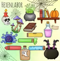 Vorschau - selbst erstellte Cliparts/Grafiken - Cliparts: Hexenhaus, Halloween - Seite 1
