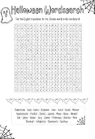 Vorschau - Arbeitsblätter - Halloween Word Search und Scrambled Words - Differenziert - Seite 3