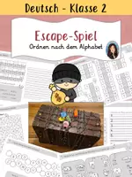 Vorschau - Stundenentwürfe - Escape-Spiel - Ordnen nach dem Alphabet - Deckblatt