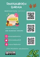 Vista previa - Tarjetas / Manipulativos - DINOSAUROEN GARAIA LIBURUXKA - página 1