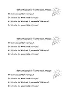 Vorschau - Test - Berichtigung für Texte nach Ansage (Diktat) - Deckblatt