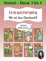 Vorschau - Stundenentwürfe - Lesespaziergang "Wo ist das Geschenk?" (Geburtstagsparty) (vierfach differenziert) - Deckblatt