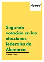 Vista previa - Hojas de trabajo - Segunda votación en las elecciones federales de Alemania (Alemán) - Hojas de trabajo - Portada