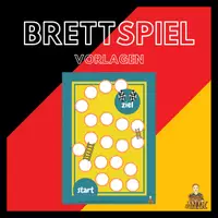 Vorschau - selbst erstellte Cliparts/Grafiken - Brettspiel Vorlage DaF/DaZ Remote/Digital für Kinder - Deckblatt