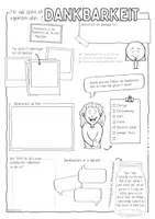 Vista previa - Hojas de trabajo - Dankbarkeit - Sketchnotes für DaF / DaZ - página 1