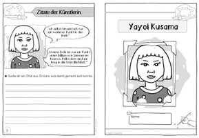 Vorschau - Arbeitsblätter - Künstler-Faltheft: Yayoi Kusama - Seite 2
