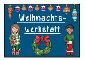 Vorschau - Stationenlernen - Weihnachtswerkstatt- Klasse 2 - Seite 1