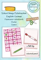 Vorschau - Poster - School things/Schulsachen - Flashcards, Poster & Games (Englisch + DaZ) - Deckblatt