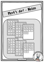 Vorschau - Stationenlernen - Noten 4.-6. - Merk's dir! - Deckblatt