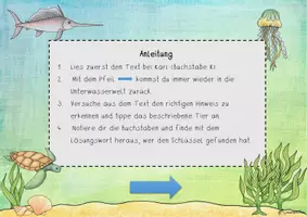Vorschau - Interaktives Material - Interaktive Lesespur Unterwasser + Quiz - Seite 3