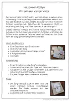 Vorschau - Stationenlernen - Halloween Escapespiel oder Schnitzeljagd (ab Klasse 2) - Seite 1