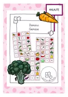 Vorschau - Spiele - Gemüse - Anlaut Domino (Thema Gesunde Ernährung) - Deckblatt
