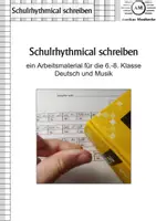 Vorschau - Arbeitsblätter - Schulrhythmical schreiben (Deutsch/Musik) - Deckblatt
