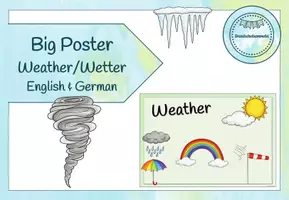 Vorschau - Spiele - Weather/Wetter - Flashcards, Report, Poster & Games (Englisch + DaZ) - Seite 1