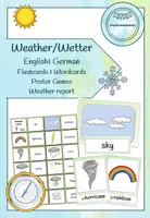 Vorschau - Spiele - Weather/Wetter - Flashcards, Report, Poster & Games (Englisch + DaZ) - Deckblatt