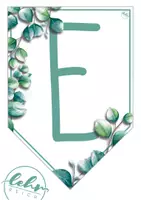 Vorschau - Poster - Wimpelkette Vorlage - Eukalyptus Weiss - Seite 2