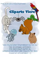 Vorschau - selbst erstellte Cliparts/Grafiken - Cliparts "Tiere" - Deckblatt