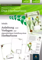 Vorschau - Experimente - Mein Herbarium - Druckvorlage mit Anleitung - Deckblatt