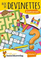 Vorschau - Arbeitsblätter - Bloc de devinettes À partir de 5 ans, volume 1 - Deckblatt