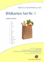Vorschau - Fördermaterial/Inklusion - Lebensmittel DaZ (1) - Bildkarten & Wortkarten - Deckblatt