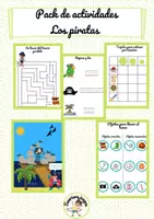 Vista previa - Juegos / Gamificación - Pack de actividades piratas - Portada