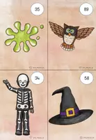 Vorschau - Arbeitsblätter - Materialpaket Rechenspaziergang Halloween – ZR 100 - Deckblatt