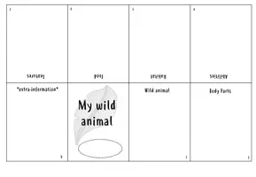 Vorschau - Arbeitsblätter - My wild animal - Minibuch individueller Wortschatz - Deckblatt