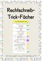 Vorschau - Fördermaterial/Inklusion - Rechtschreib-Trick-Fächer - Deckblatt