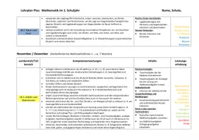 Vorschau - Lehrpläne/Lehrermaterial - Jahresplan Stoffverteilungsplan: Mathematik (Klasse 1, Bayern) - Seite 3