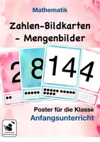 Vorschau - Poster - Bildkarten Zahlen Mengen für den Anfangsunterricht - Deckblatt