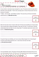 Vorschau - Arbeitsblätter - Cooperative Storytelling - Bloody Fingers - Seite 1