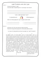 Vorschau - Arbeitsblätter - "Light"-Produkte - leichter Genuss ?! - Seite 1