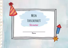Vorschau - Arbeitsblätter - Silvester - Forscherheft - Seite 1