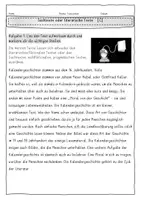 Vorschau - Stundenentwürfe - Textsorten/Textarten im Vergleich Partnerpuzzle - Deckblatt