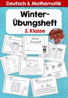 Vorschau - Arbeitsblätter - #Silvesterknaller Winter-Übungsheft 3.Klasse (Deutsch&Mathe) - Deckblatt
