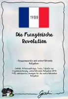 Vorschau - Arbeitsblätter - Gruppenpuzzle Französische Revolution - Deckblatt