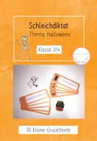 Vorschau - Stundenentwürfe - Schleichdiktat - Thema: Halloween Kl. 3/4 - Deckblatt