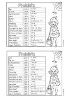 Vorschau - Arbeitsblätter - Sachrechengeschichten mit Geld (Halloween) - Seite 1