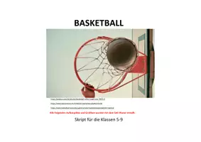 Vorschau - Stundenentwürfe - Basketball Skript 5.-9. Klasse: Stundenbilder - Seite 1
