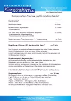 Vorschau - Stundenentwürfe - Stundenentwurf Grundschule "Tripp, trapp, tropp – Ein herbstliches Regenlied" - Deckblatt