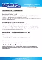 Vorschau - Stundenentwürfe - Stundenentwurf Grundschule "Kartoffel" - Deckblatt