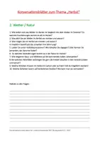 Vorschau - Arbeitsblätter - Konversationsblätter zum Thema "Herbst" - Seite 2