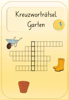 Vorschau - Arbeitsblätter - Kreuzworträtsel Garten für die 2.Klasse (Wortschatz) - Deckblatt