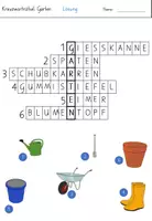 Vorschau - Arbeitsblätter - Kreuzworträtsel Garten für die 2.Klasse (Wortschatz) - Seite 2