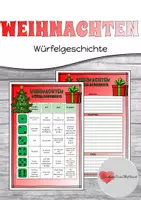Vorschau - Arbeitsblätter - Weihnachten - Würfelgeschichte - Deckblatt