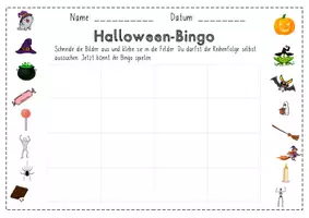 Vorschau - Arbeitsblätter - Halloween-Bingo für 1. und 2. Klasse - Seite 2