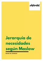 Vista previa - Hojas de trabajo - Jerarquía de necesidades según Maslow - Hojas de trabajo - Portada